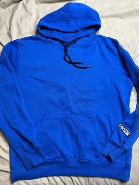Urban Identity Men's Blue Pullover Hoodie Casual Sweatshirt Small